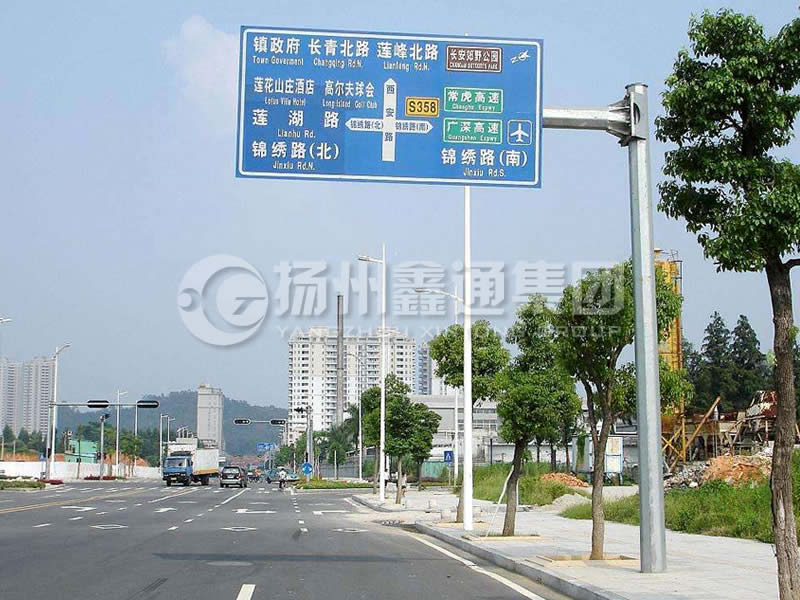 BZG-008，交通標(biāo)志桿，八棱交通標(biāo)志桿