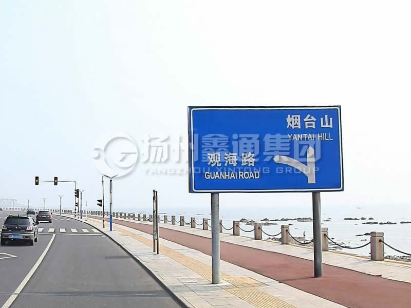 BZG-015，交通標(biāo)志桿，雙柱標(biāo)志桿