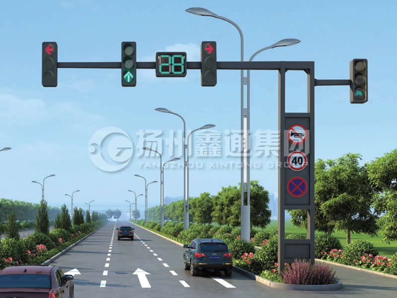 XHDG-006，錐形懸臂框架信號(hào)燈桿